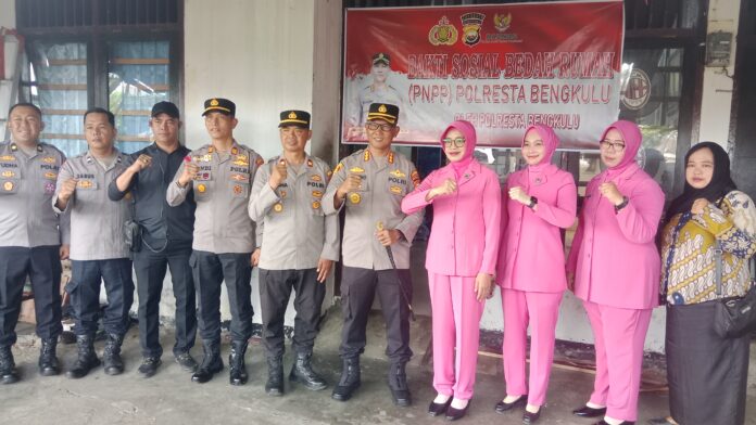 Satu Hati, Satu Mimpi: Kapolresta Bengkulu Rajut Kebahagiaan Lewat Bedah Rumah Personel. (Foto:Onny)