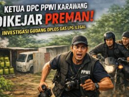 Mencekam! Ketua DPC PPWI Karawang Dikejar Dua Pria Saat Investigasi Gudang Oplos Gas LPG