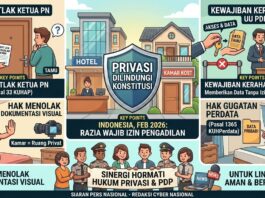 TINJAUAN HUKUM OPERASI RAZIA HOTEL DAN KAMAR KOST: MENEGASKAN BATASAN WEWENANG DAN PERLINDUNGAN DATA PRIBADI