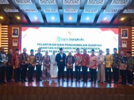 Andaru Pranata Dilantik Jadi Komisioner Non Independen Bank Bengkulu, Bupati Benteng Hadir