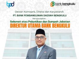 Iswahyudi Resmi Terpilih Pimpin Bank Bengkulu Periode 2026–2030