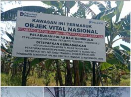 OBJEK VITAL NASIONAL PELABUHAN PULAU BAAI DIRAMBAH, PAPAN LARANGAN PELINDO DIABAIKAN