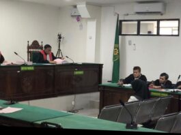SIDANG PERDANA DUGAAAN KORUPSI DANA DESA BANDAR AGUNG DIGELAR, EKS KADES AJUKAN PERLAWANAN ATAS DAKWAAN JPU