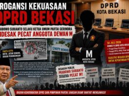 Arogansi Kekuasaan DPRD Bekasi, Prabowo Subianto Selaku Ketua Umum Partai Gerindra Didesak Pecat Anggota Dewan M