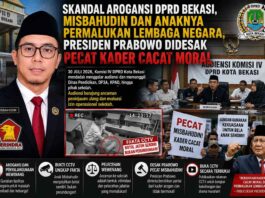 Skandal Arogansi DPRD Bekasi, Misbahudin dan Anaknya Permalukan Lembaga Negara, Presiden Prabowo Didesak Pecat Kader Cacat Moral