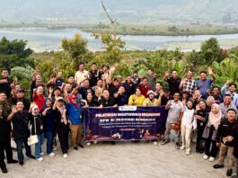 BI Bengkulu Latih Puluhan Wartawan Jadi Barista Sambil Lomba Makan Kerupuk di Atas Bukit Danau Mas Bastari