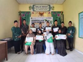 Ciptakan Keluarga Harmonis dan Berkualitas, KUA Sindang Kelingi Gelar Bimwin bagi Empat Pasang Catin